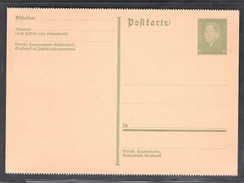 DR. Ganzsache P 199 II ungebraucht.