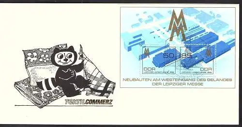 DDR - Gedenkblatt, Textil Commerz, C7-1989 b