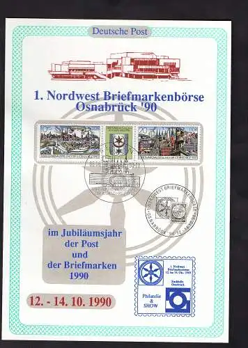 DDR - Gedenkblatt, Briefmarkenbörse Osnabrück 1990, B23-1990