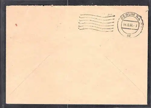 DDR. ZKD-Brief, .EF. Mi.-Nr. VD 1