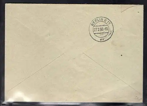 DDR. ZKD-Brief : Vorläufer mit rotem Stempel "ag"