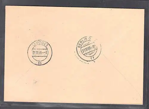 DDR. ZKD-Brief : Vorläufer mit rotem Stempel "ai"