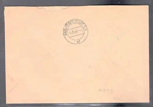 DDR. ZKD-Brief mit  EF. Mi.-Nr. 31 I E