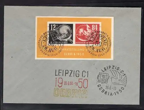 DDR. Mi.-Nr.  Block 7  auf Brief.