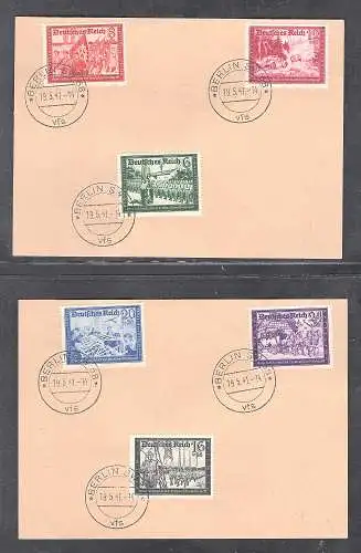 DR. FDC. Mi.-Nr. 773-778 auf Unterlagen/Briefvorderseiten?