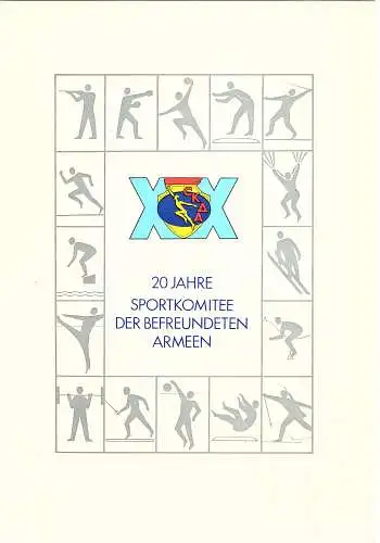 DDR - Gedenkblatt 20 Jahre SKDA, A2-1978
