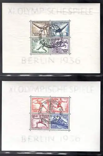 DR., Mi.-Nr. Block 5 + 6, gestempelt.