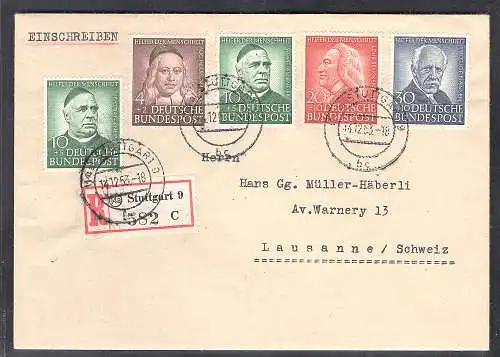 Bund R-Ausland-Satzbrief mit Mi.-Nr. 173-176 mit Ak-St, sign. SchlegelBPP.