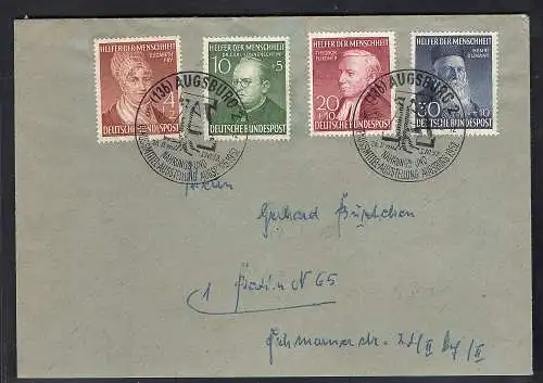 Bund Fern-Satzbrief mit Mi.-Nr. 156-159