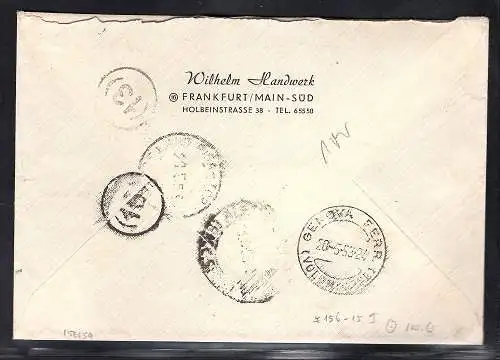 Bund R-Ausland-Satzbrief mit Mi.-Nr. 156-159