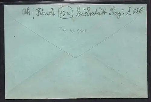 Bund. MeF. Mi.-Nr. 153 auf Fernbrief, portorichtig.