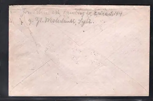 DR. Flugpost-Brief mit Mi.F. 2x Mi.-Nr. 213 b u.a., Befund Tworek.