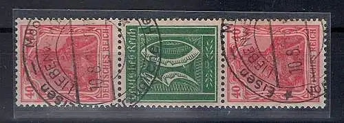 DR., Zusammendruck Mi.-Nr. 30 gestempelt, FA. Tworek.