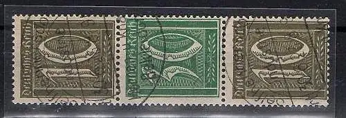 DR., Zusammendruck Mi.-Nr. 32 gestempelt, FA. Tworek.