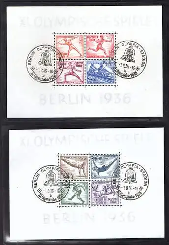 DR., Mi.-Nr. Block 5 + 6, gestempelt, sign. SchlegelBPP.