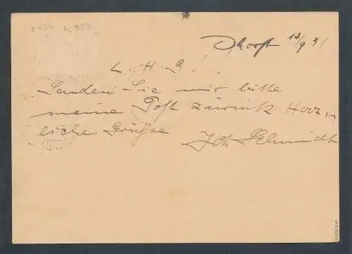 Zeppelin-Karte mit EF. Polarfahrt DR. Mi.-Nr. 456, sign. SchlegelBPP.