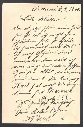 Dt. Post in China Feldpostbrief K.D.Feld-Poststation No. 1  gelaufen.