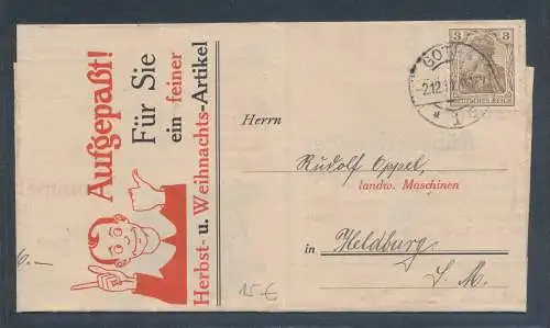 Reklame-Faltbrief Maschinen-Fabrik  Scharfenberg & Hartwig, Gotha von 1911