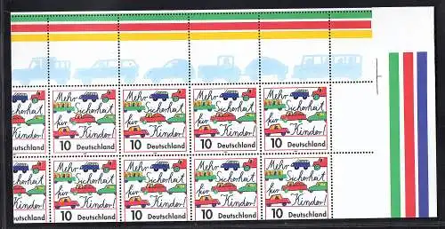 Bund Kleinbogen Mi.Nr. 1954 KB total verschnitten postfrisch