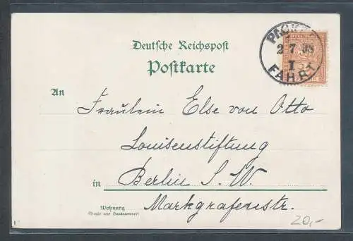 Privatpost, Packetfahrt Berlin mit EF. Mi.-Nr. 66