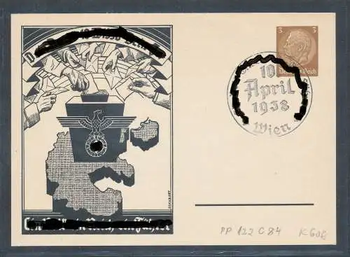 DR., Privatganzsache PP122-C84 gestempelt.