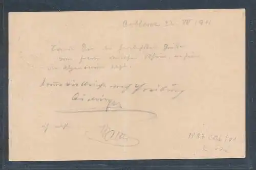 DR., Privatganzsache PP27-C136/01 gelaufen.