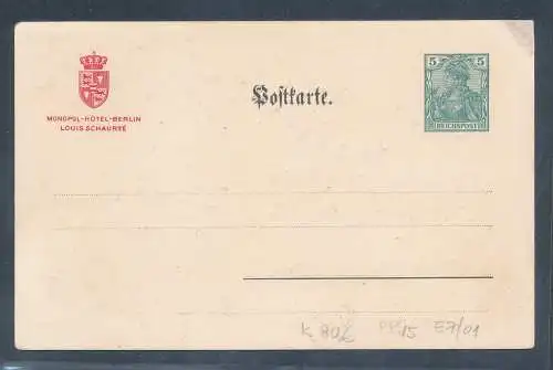 DR., Privatganzsache PP15-E7/01, ungebraucht