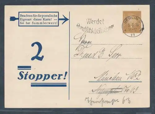 DR., Privatganzsache PP106-B6/01 gelaufen.