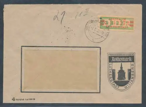 DDR.ZKD-Brief, EF. Mi.-Nr. 31 II C