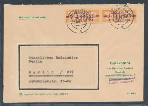 DDR. ZKD-Brief mit  MeF. Mi.-Nr. 22D