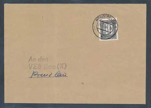 DDR.ZKD-Brief, Verwaltung A EF. Mi.-Nr. 4