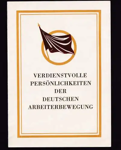 DDR - Gedenkblatt, Verdienstvolle Persönlichkeiten der deutschen...... B1-1983