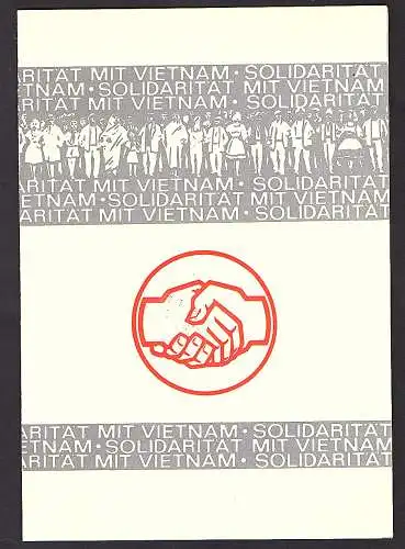 DDR - Gedenkblatt, Solidarität mit Vietnam , B4-1969