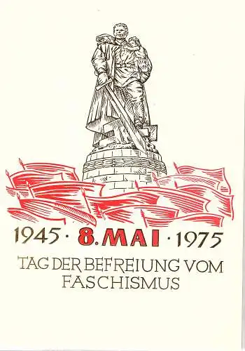 DDR - Gedenkblatt, 30 Jahrestag der Befreiung vom Faschismus A4-1975 b