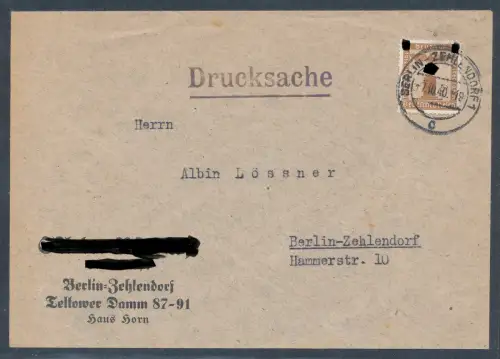 DR, Ortsdrucksache mit EF. , Mi.-Nr. D 145