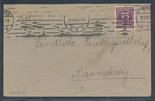 DR. Fernbrief mit EF. Mi.-Nr. 276