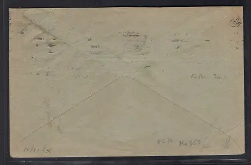 DR. Fernbrief mit EF. Mi.-Nr. 276