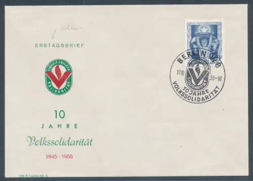DDR. FDC.Mi.-Nr. 484 bei Ersttagsbrief fehlt ein T !!