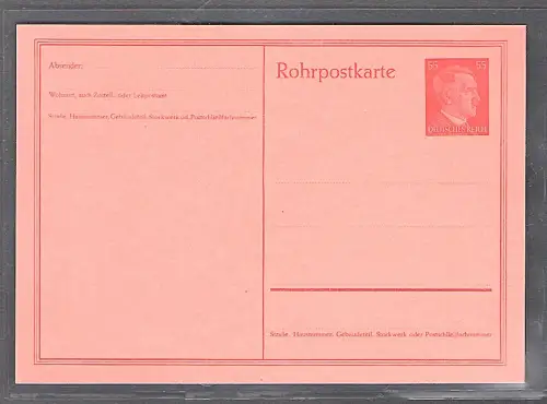 DR. Rohrpost-Ganzsache  Mi.-Nr. Rp 26  ungebraucht.