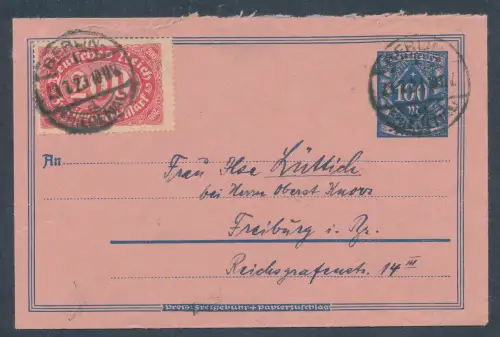 DR., Rohrpost Ganzsache Ru 11 u.a. gelaufen