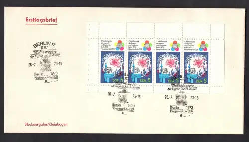DDR, FDC. Mi.-Nr. H-Blatt 16 + 17