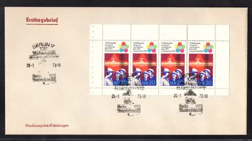 DDR, FDC. Mi.-Nr. H-Blatt 16 + 17