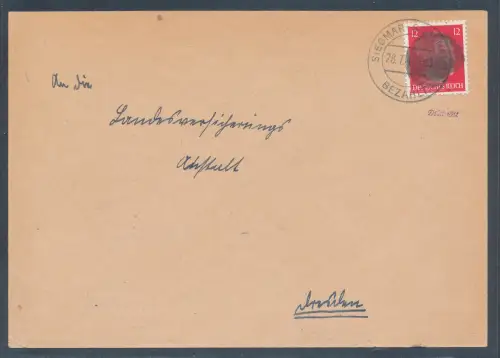 SBZ.,Säch.Schwärzung, Fernbrief mit EF. AP.827 von Siegmar Schonau.