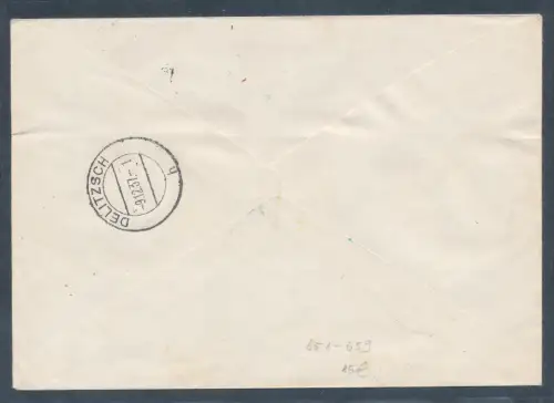 DR.  Satzbrief Mi.-Nr. 651-659 mit Ak.-St.