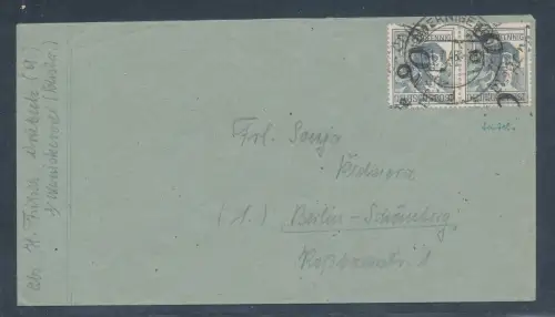 SBZ. Handstempel-Brief  Me.F. Mi.-Nr. 174/Bezirk 20 auf Fernbrief.