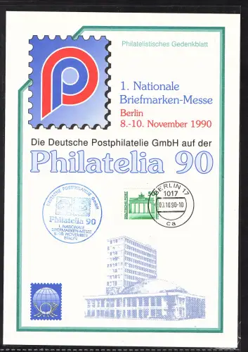 DDR - Gedenkblatt, Philatelia 90