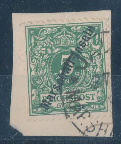 Marshall-Inseln Mi.-Nr. 2 I auf Briefstück gestempelt, FA. Jäschke.LBPP,