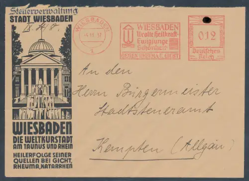 DR. Reklamebrief Stadt Wiesbaden mit AFS.
