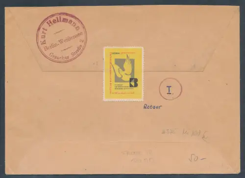 DDR. Ausland-Luftpostbrief mit EF. Mi.-Nr. 325