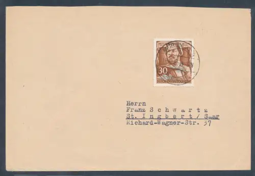 DDR. Fernbrief mit EF. Mi.-Nr. 489